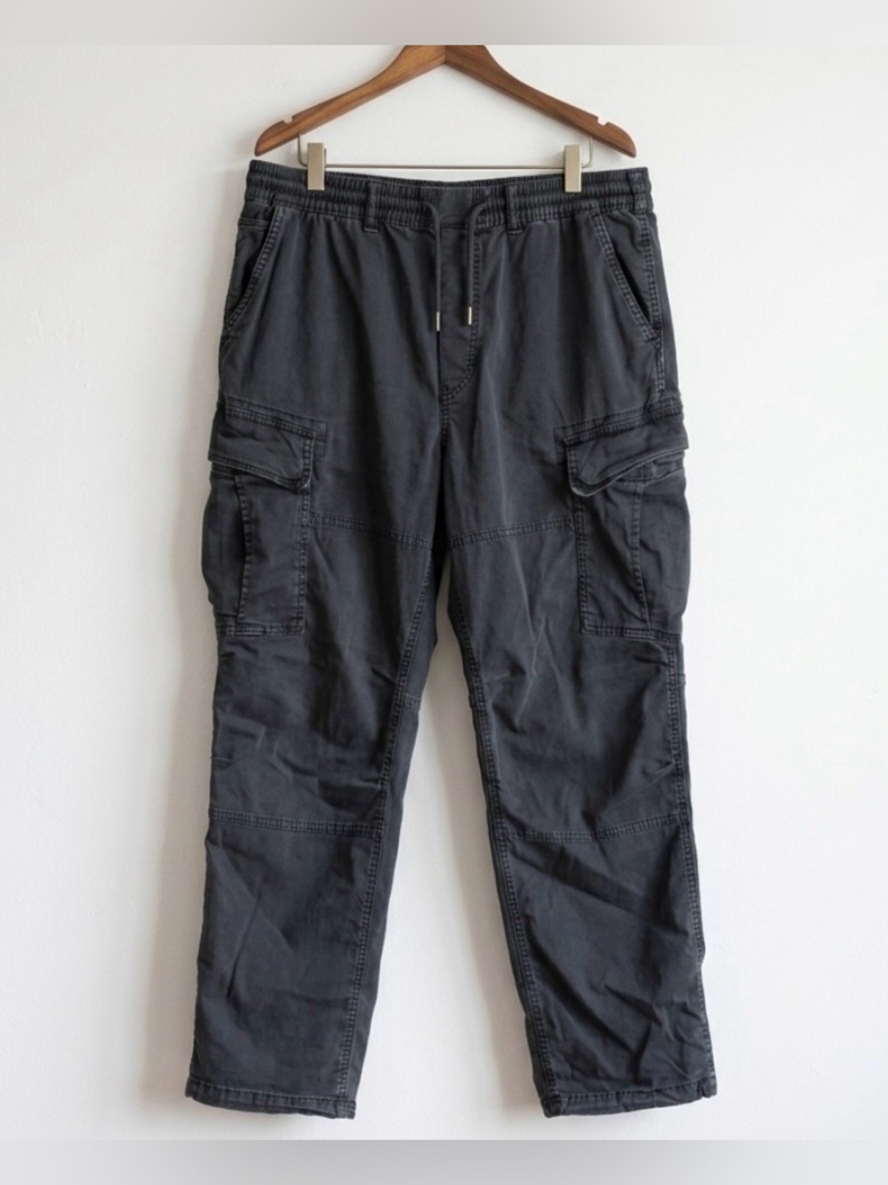 American Eagle Flex Cargo Pants Pull-On Charcoal Gray Men’s Medium
